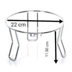 Matka Stand, 3 Leg, Stainless Steel, Chrome Plated, Plant Pot Stand, Heavy Duty, Strong and Lightweight - Image 3