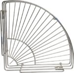 Kitchen Mart Stainless Steel Corner Rack Stand, 30 cm x 41.5 cm x 13 cm, 1-Piece, Silver